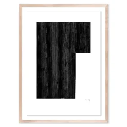 West Elm Negative in Black Framed Wall Art by The Holly Collective