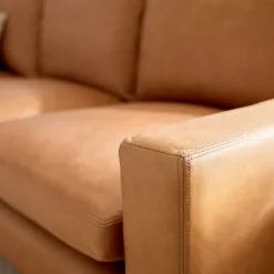 West Elm Nelson Leather Sofa (87")
