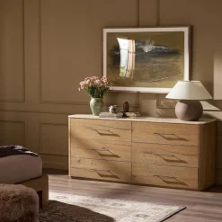 West Elm Nerelle Marble 6-Drawer Dresser (72")