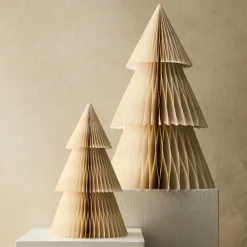 West Elm Neutral Decorative Paper Tabletop Trees