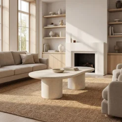 West Elm Newcastle Indoor/Outdoor Asymmetrical Coffee Table (60")