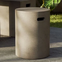 West Elm Newcastle Indoor/Outdoor Cylinder Side Table (14")