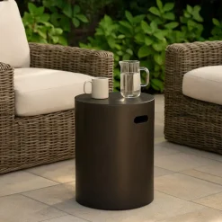 West Elm Newcastle Indoor/Outdoor Cylinder Side Table (14")