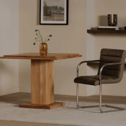West Elm Nicholas Solid Oak Bar and Cafe Table (35")