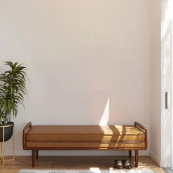 West Elm Nico Leather Bench