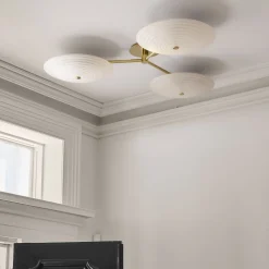 West Elm Nico 3-Light Flush Mount (36.5")
