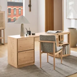 West Elm Norre 3-Piece Modular Desk w/ Drawers & Shelves (75")