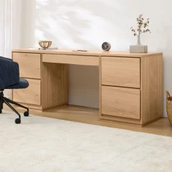 West Elm Norre 3-Piece Modular Desk w/ Drawers (75")
