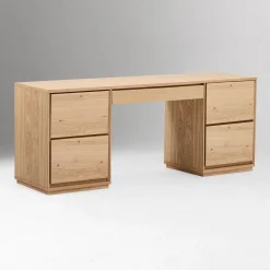 West Elm Norre 3-Piece Modular Desk w/ Drawers (75")