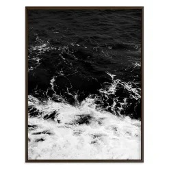West Elm Obsidian Sea Framed Wall Art by Minted for