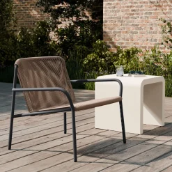 West Elm Oceana Outdoor Lounge Chair & Syros Side Table (19") Set
