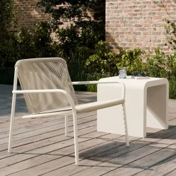 West Elm Oceana Outdoor Lounge Chair & Syros Side Table (19") Set