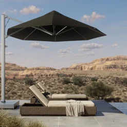 West Elm Octagon Outdoor Cantilever Umbrella