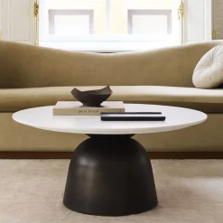 West Elm Olina Marble Coffee Table (36")