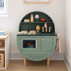 Kids West Elm Olive Play Kitchen Set