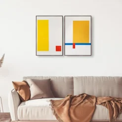 West Elm Oliver Gal Solstice Block Set Wall Art