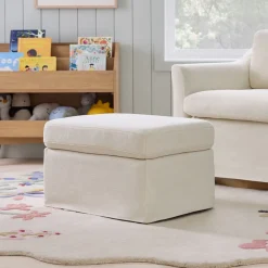 Kids West Elm Olivia Slipcover Storage Ottoman