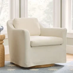 Kids West Elm Olivia Slipcover Swivel Glider