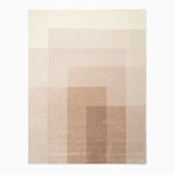 West Elm Ombre Blocks Wool TENCEL™ Rug