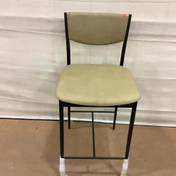 West Elm Open Box: Alessio Leather Counter Stool (26") - Ludlow Leather Cumin, Textured Antique Bronze, Champagne Bronze Accent