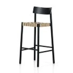 West Elm Open Box: A-Line Frame Bar Stool (31") - Almond Leather Blend