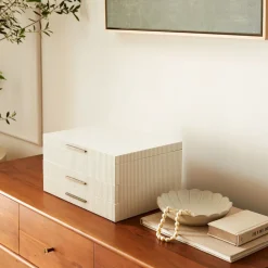 West Elm Open Box: Ames Jewelry Box, Grand - White