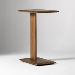 West Elm Open Box: Anton Solid Wood C-Side Table (18") - Burnt Wax