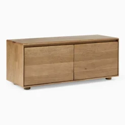 West Elm Open Box: Anton Solid Wood Entryway Bench (44") - Burnt Wax