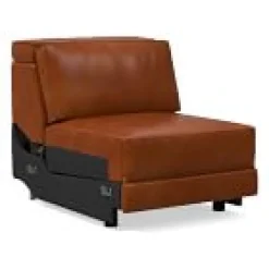 West Elm Open Box: Axel Motion Single w/ Motion - Saddle Leather Nut, Dark Bronze