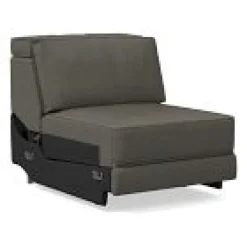 West Elm Open Box: Axel Single w/o Motion - Vegan Leather Cinder, Dark Bronze