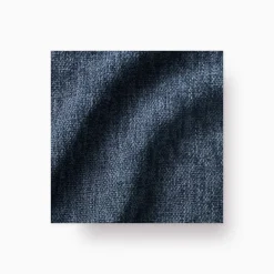 West Elm Open Box: Build Your Own Andes Sectional, Corner - Performance Distressed Velvet Midnight, Blackened Brass