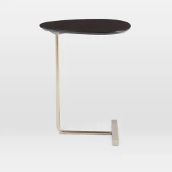 West Elm Open Box: Charley C-Side Table (19") - Dark Mineral, Champagne Bronze