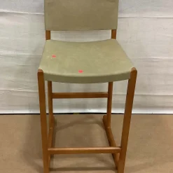 West Elm Open Box: Clyde Leather Counter Stool (26") - Ludlow Leather Cumin, Acorn
