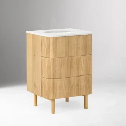 West Elm Open Box: Ellington Single Bathroom Vanity (24") - Blonde, No Hardware