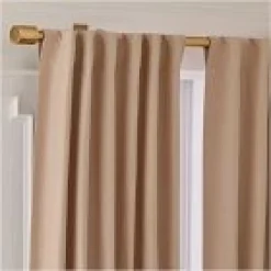 West Elm Open Box: European Flax Linen Blackout Curtain (48"W x 108"L) - Sandalwood