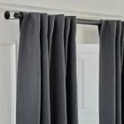 West Elm Open Box: European Flax Linen Blackout Curtain (48"W x 84"L) - Graphite