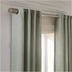 West Elm Open Box: European Flax Linen Blackout Curtain w/ Tie Top (48"W x 84"L) - Dark Flax
