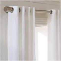 West Elm Open Box: European Flax Linen Blackout Grommet Curtain (48"W x 108"L) - White