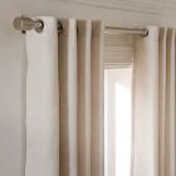 West Elm Open Box: European Flax Linen Blackout Grommet Curtain (48"W x 96"L) - Natural Flax