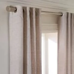 West Elm Open Box: European Flax Linen Blackout Grommet Curtain (48"W x 96"L) - Olive Melange
