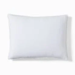 West Elm Open Box: European Flax Linen Pom Pom Sham, Standard - White