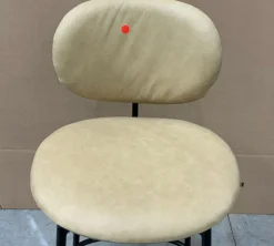 West Elm Open Box: Flynn Leather Counter Stool (26") - Ludlow Leather Cumin, Dark Bronze