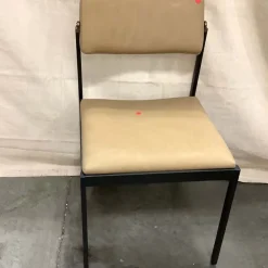West Elm Open Box: Freeman Leather Pivot Dining Chair - Ludlow Leather Cumin, Textured Antique Bronze