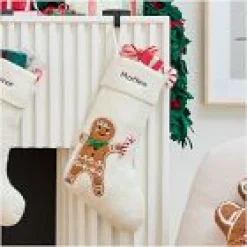 West Elm Open Box: Gingerbread Boy Felt Stocking