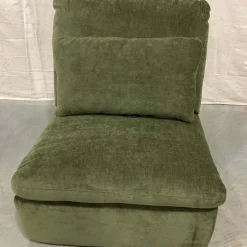 West Elm Open Box: Harmony Modular Motion Armless Single - Performance Distressed Velvet Juniper
