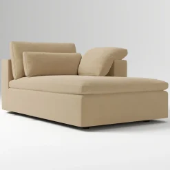 West Elm Open Box: Harmony Modular Right-Arm Chaise - Performance Boucle Oatmeal