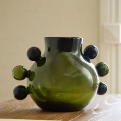 West Elm Open Box: Jade Artisanal Glass Vase (8.2"H) - Green