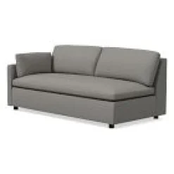 West Elm Open Box: Marin Left-Arm Sofa (75") - Chenille Tweed Silver