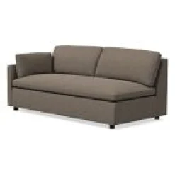 West Elm Open Box: Marin Left-Arm Sofa (75") - Distressed Velvet Mocha