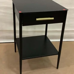 West Elm Open Box: Metalwork Mini Nightstand (16") - Hot-Rolled Steel, Antique Brass